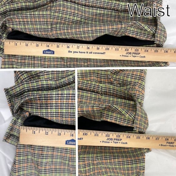 Rabbit Rabbit Rabbit 90s Plaid Mini Dress Sz 10P - Picture 12 of 12